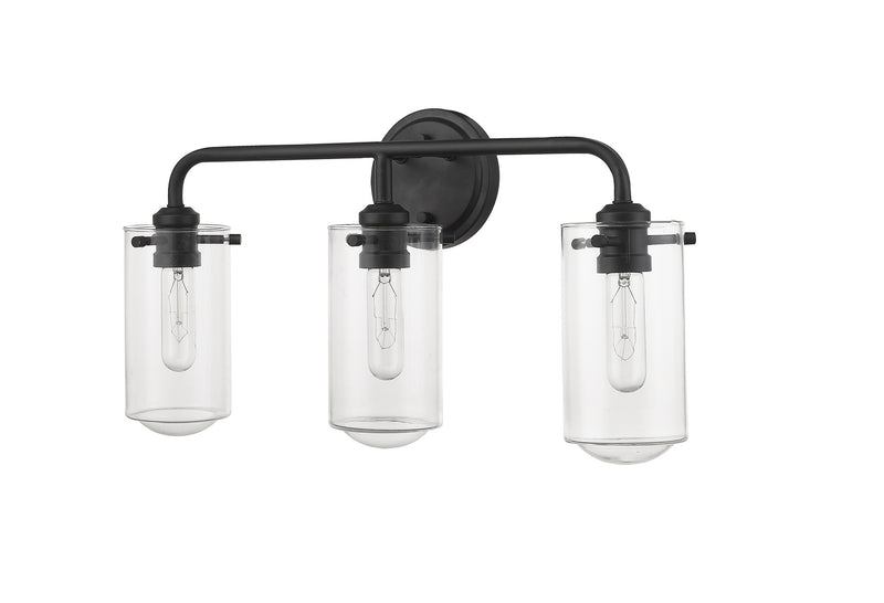 Z-Lite 471-3V-MB Three Light Vanity, Matte Black
