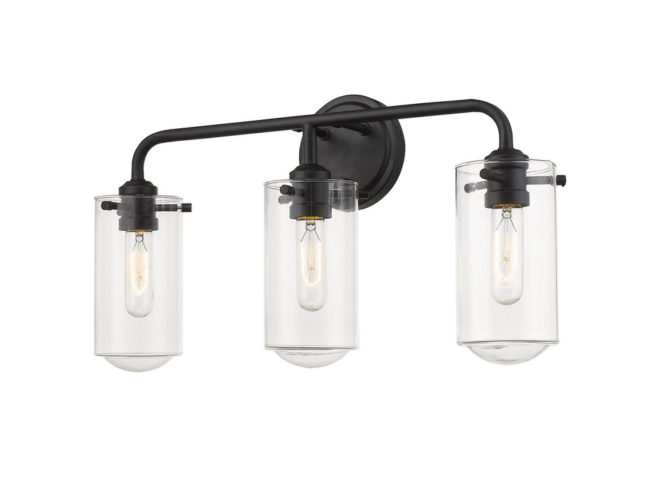 Z-Lite 471-3V-MB Three Light Vanity, Matte Black