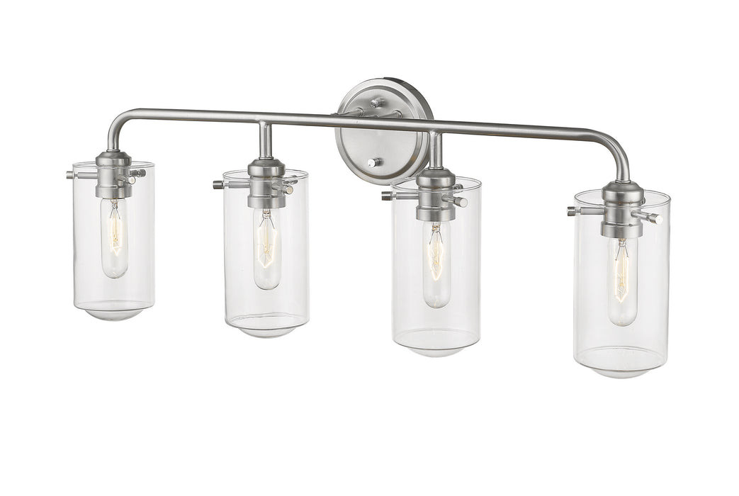 Z-Lite 471-4V-BN Four Light Vanity, Brushed Nickel