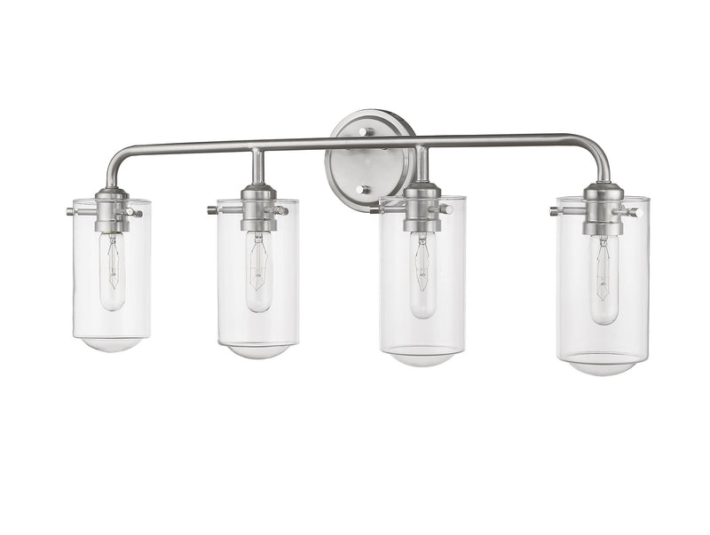 Z-Lite 471-4V-BN Four Light Vanity, Brushed Nickel