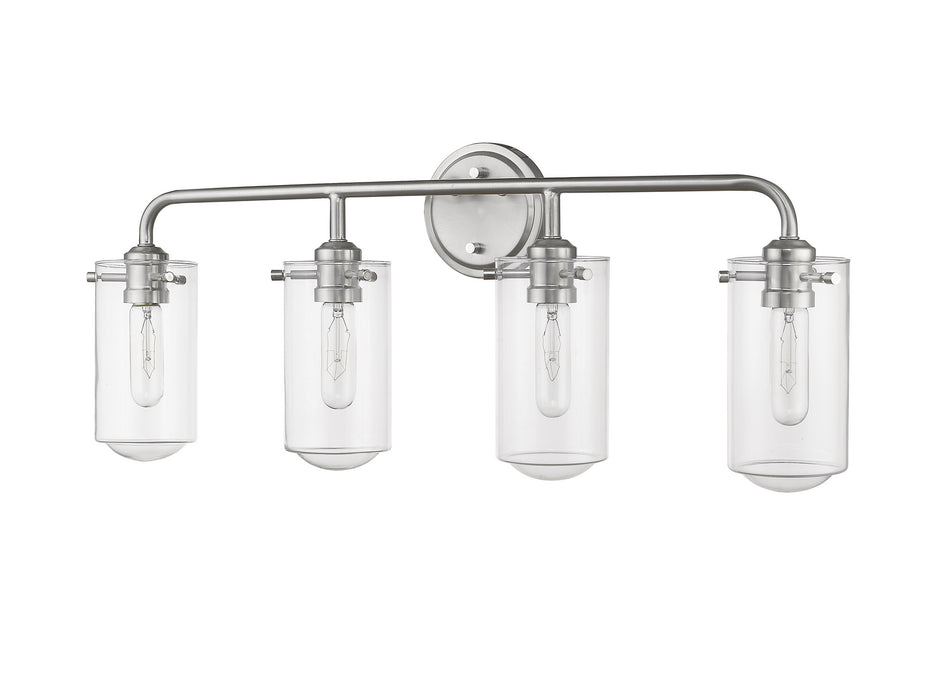Z-Lite 471-4V-BN Four Light Vanity, Brushed Nickel