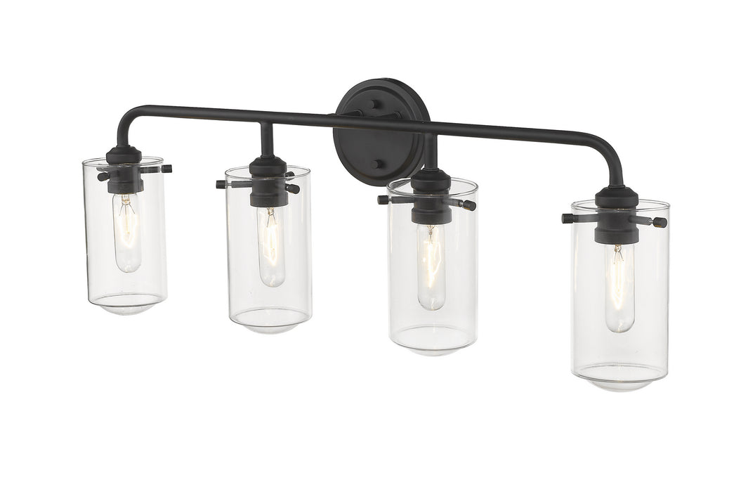 Z-Lite 471-4V-MB Four Light Vanity, Matte Black