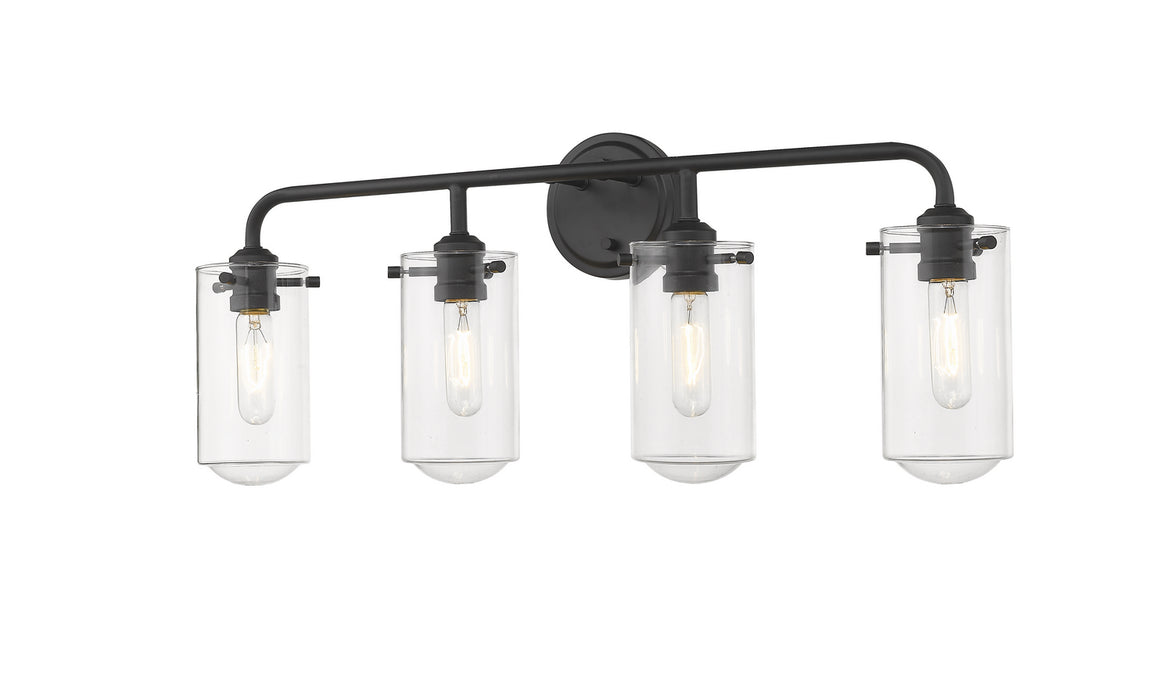 Z-Lite 471-4V-MB Four Light Vanity, Matte Black