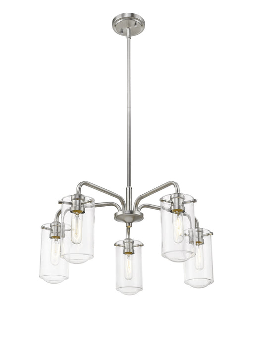 Z-Lite 471-5BN Five Light Chandelier, Brushed Nickel