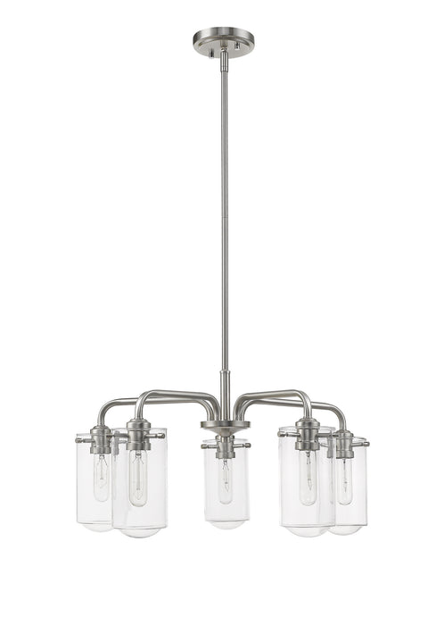 Z-Lite 471-5BN Five Light Chandelier, Brushed Nickel