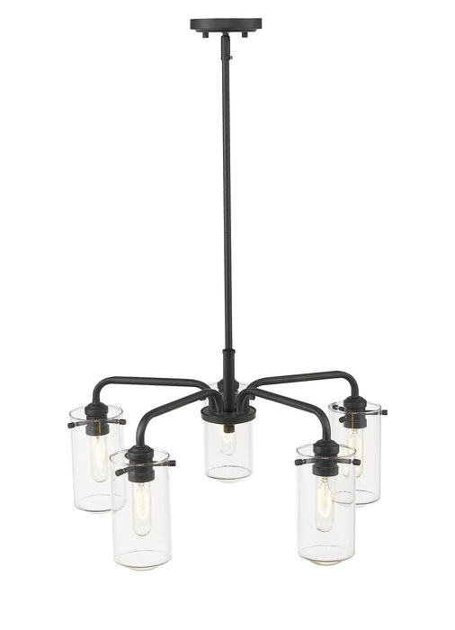 Z-Lite 471-5MB Five Light Chandelier, Matte Black