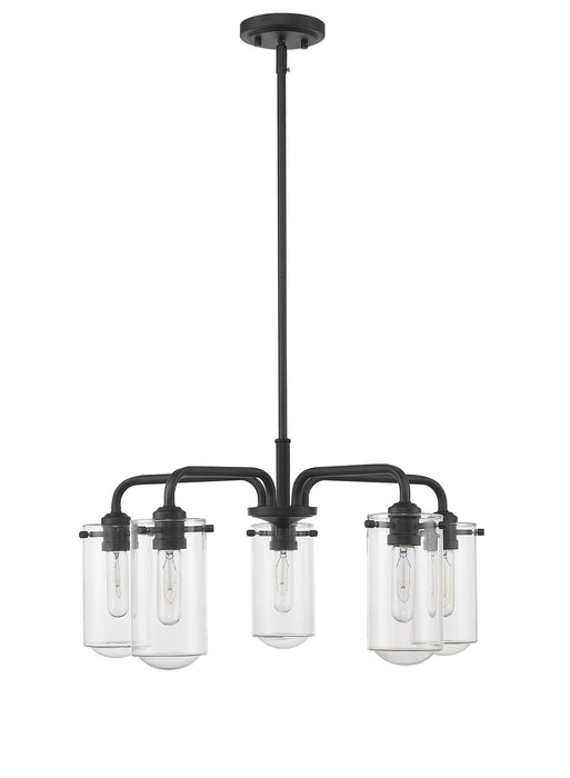Z-Lite 471-5MB Five Light Chandelier, Matte Black