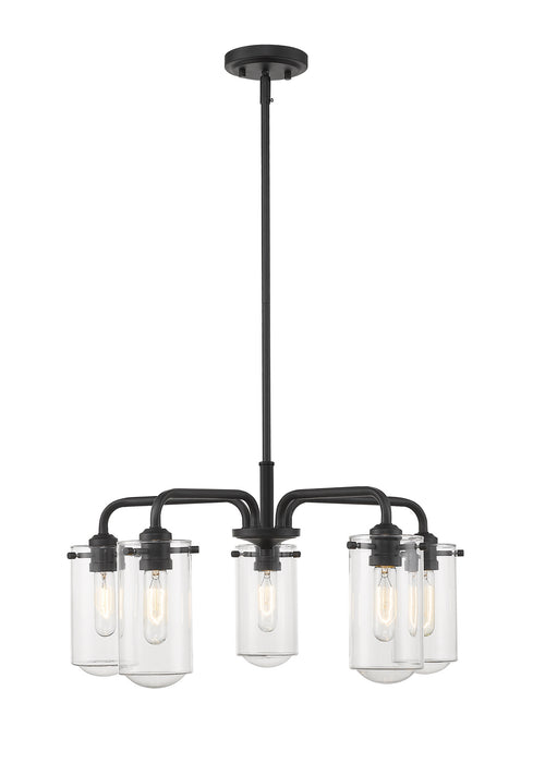 Z-Lite 471-5MB Five Light Chandelier, Matte Black