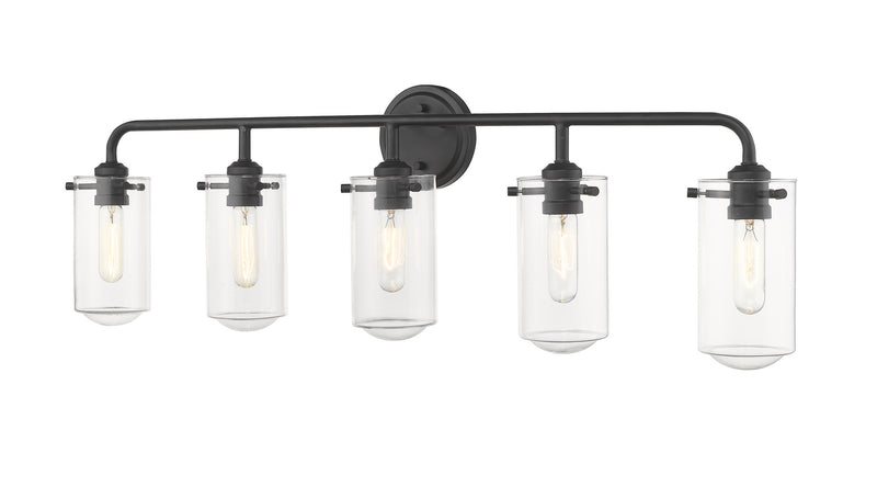 Z-Lite 471-5V-MB Five Light Vanity, Matte Black