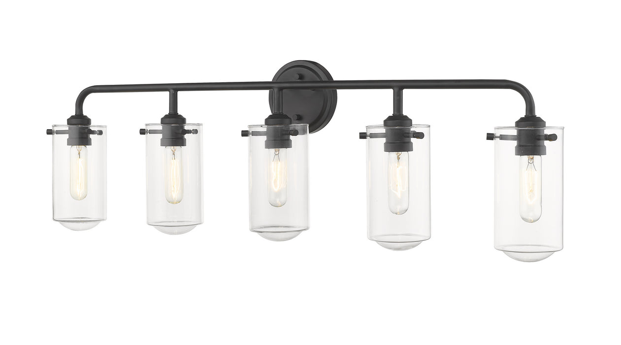 Z-Lite 471-5V-MB Five Light Vanity, Matte Black