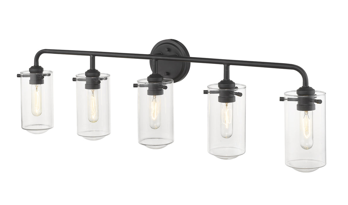Z-Lite 471-5V-MB Five Light Vanity, Matte Black