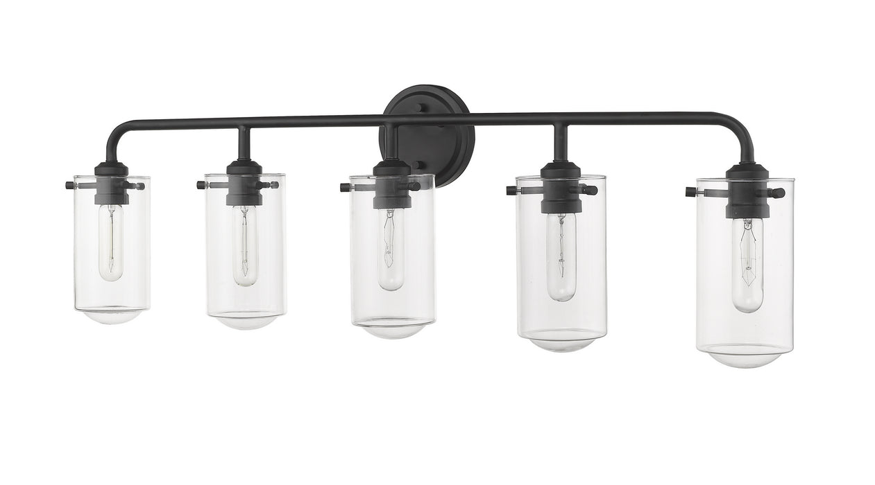 Z-Lite 471-5V-MB Five Light Vanity, Matte Black