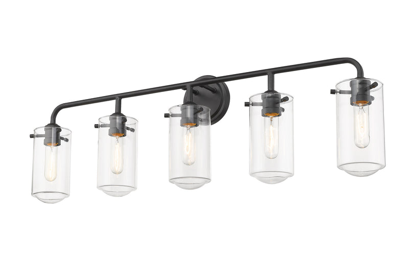 Z-Lite 471-5V-MB Five Light Vanity, Matte Black