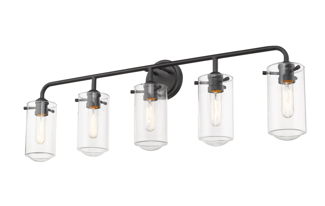 Z-Lite 471-5V-MB Five Light Vanity, Matte Black