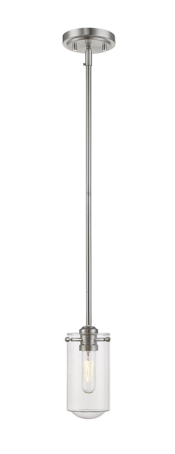 Z-Lite 471MP-BN One Light Pendant, Brushed Nickel