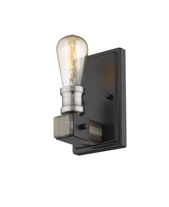 Z-Lite 472-1S-ABB One Light Wall Sconce, Ashen Barnboard