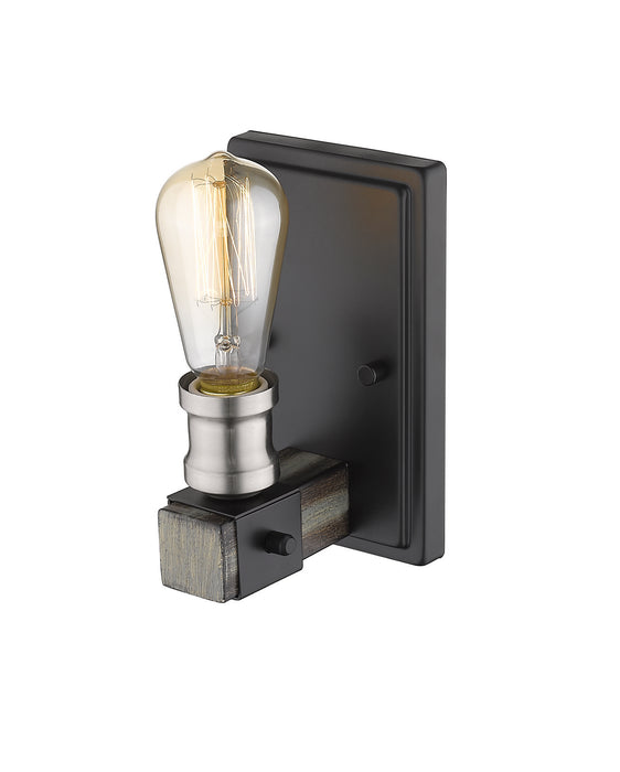 Z-Lite 472-1S-ABB One Light Wall Sconce, Ashen Barnboard