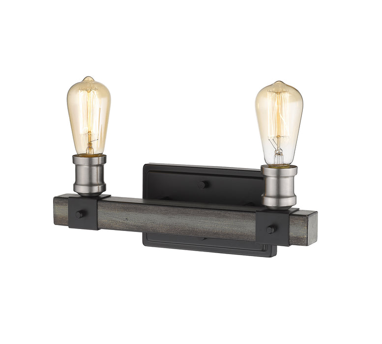 Z-Lite 472-2V-ABB Two Light Vanity, Ashen Barnboard