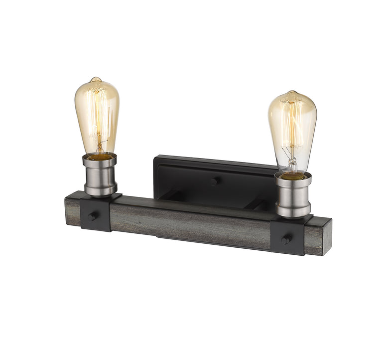 Z-Lite 472-2V-ABB Two Light Vanity, Ashen Barnboard