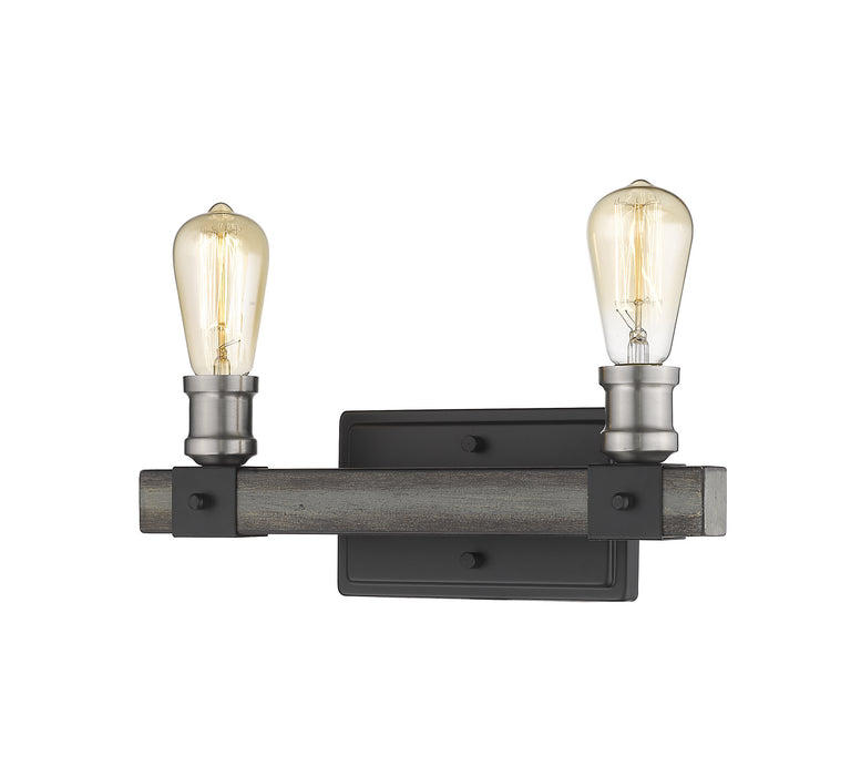 Z-Lite 472-2V-ABB Two Light Vanity, Ashen Barnboard