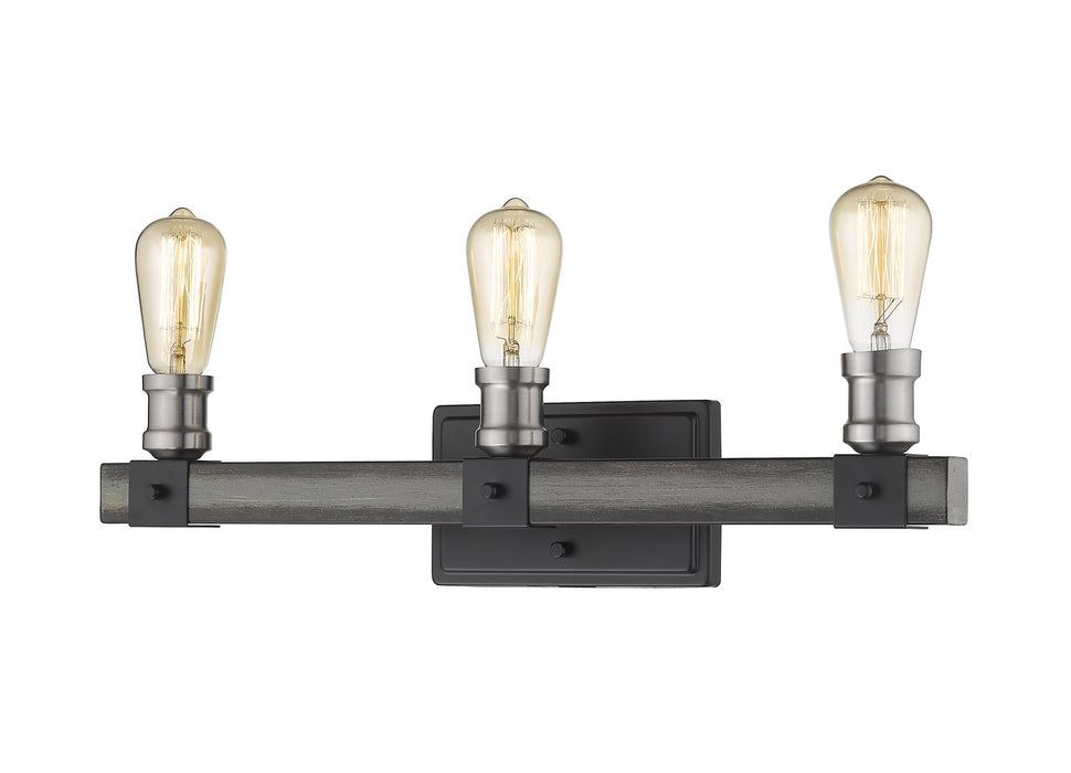 Z-Lite 472-3V-ABB Three Light Vanity, Ashen Barnboard