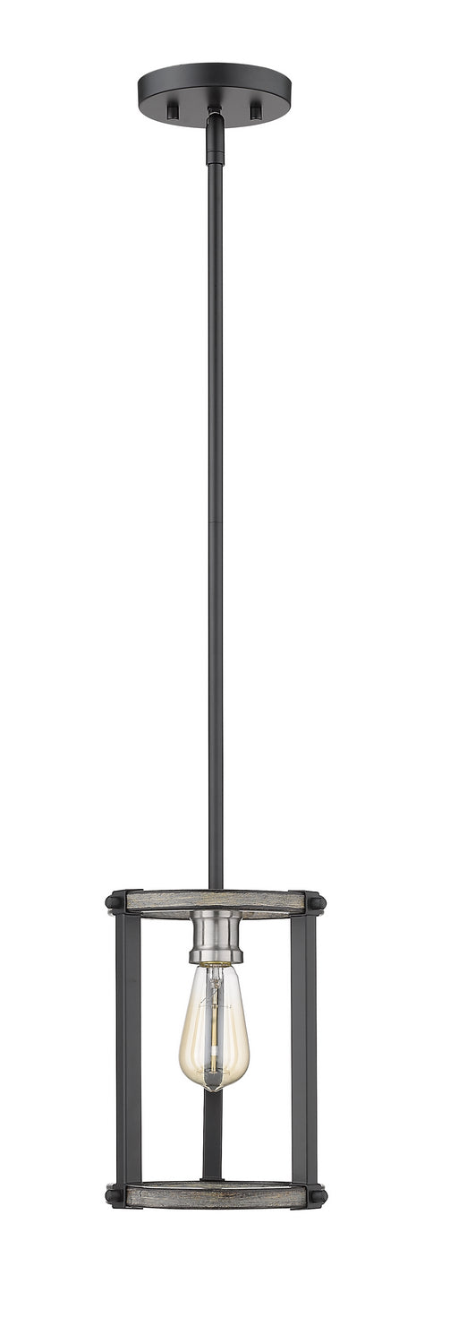 Z-Lite 472MPR-ABB One Light Pendant, Ashen Barnboard