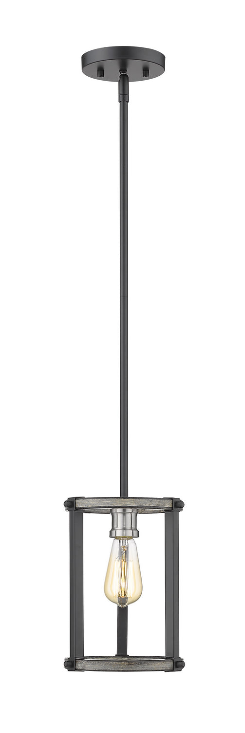 Z-Lite 472MPR-ABB One Light Pendant, Ashen Barnboard
