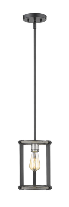 Z-Lite 472MPR-ABB One Light Pendant, Ashen Barnboard