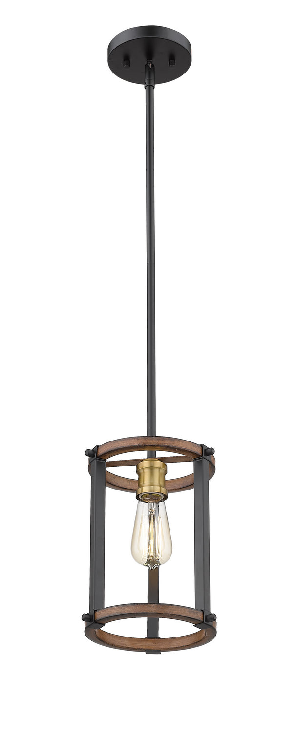 Z-Lite 472MPR-RM One Light Pendant, Rustic Mahogany
