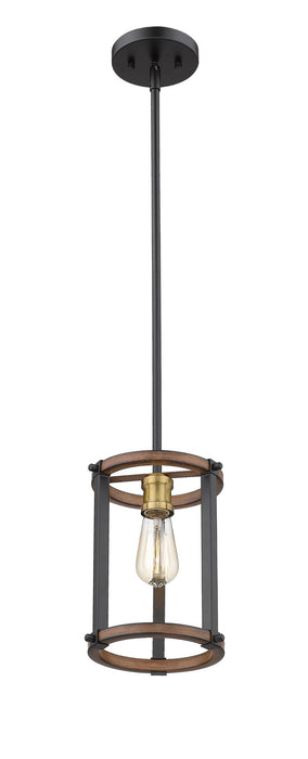 Z-Lite 472MPR-RM One Light Pendant, Rustic Mahogany
