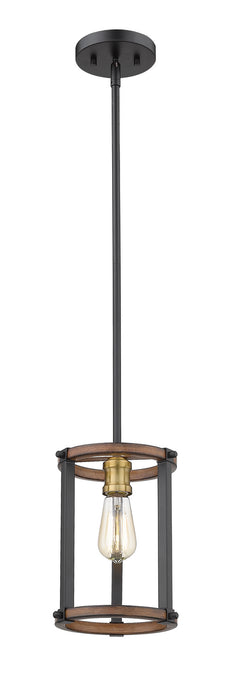 Z-Lite 472MPR-RM One Light Pendant, Rustic Mahogany