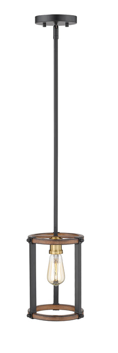 Z-Lite 472MPR-RM One Light Pendant, Rustic Mahogany