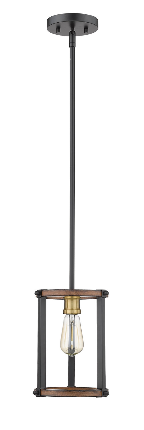 Z-Lite 472MPR-RM One Light Pendant, Rustic Mahogany