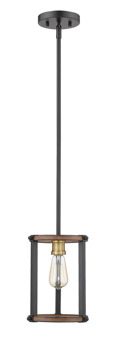 Z-Lite 472MPR-RM One Light Pendant, Rustic Mahogany