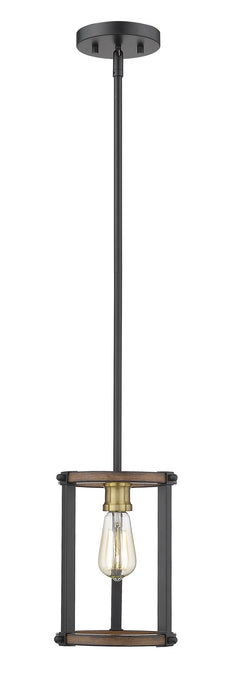 Z-Lite 472MPR-RM One Light Pendant, Rustic Mahogany