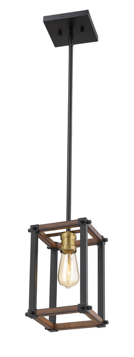 Z-Lite 472MPS-RM One Light Pendant, Rustic Mahogany