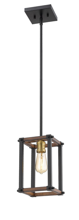 Z-Lite 472MPS-RM One Light Pendant, Rustic Mahogany