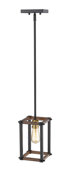 Z-Lite 472MPS-RM One Light Pendant, Rustic Mahogany
