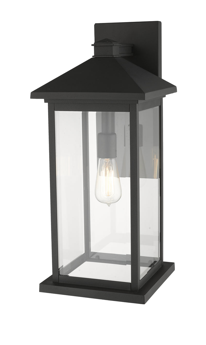 Z-Lite 531BXL-BK One Light Outdoor Wall Light, Black