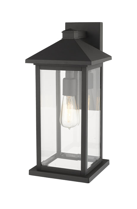 Z-Lite 531MXL-BK One Light Outdoor Wall Light, Black