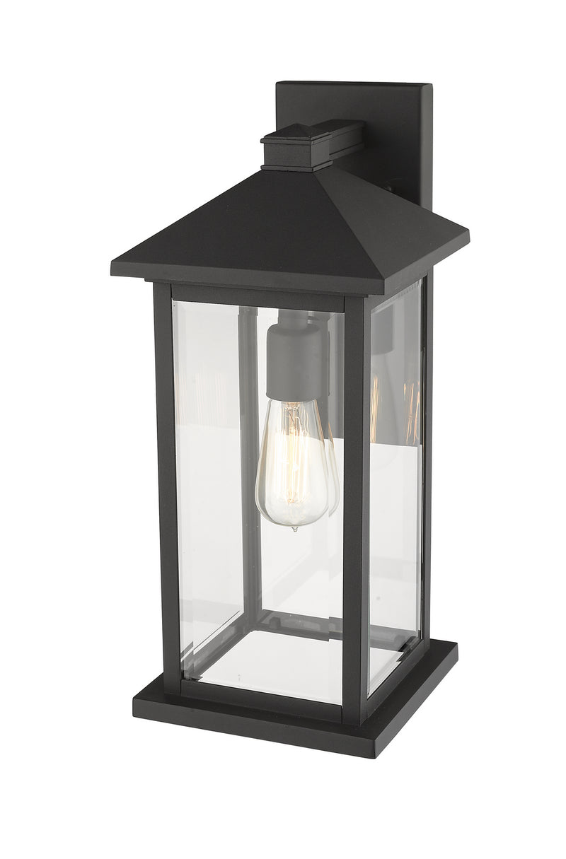 Z-Lite 531MXL-BK One Light Outdoor Wall Light, Black