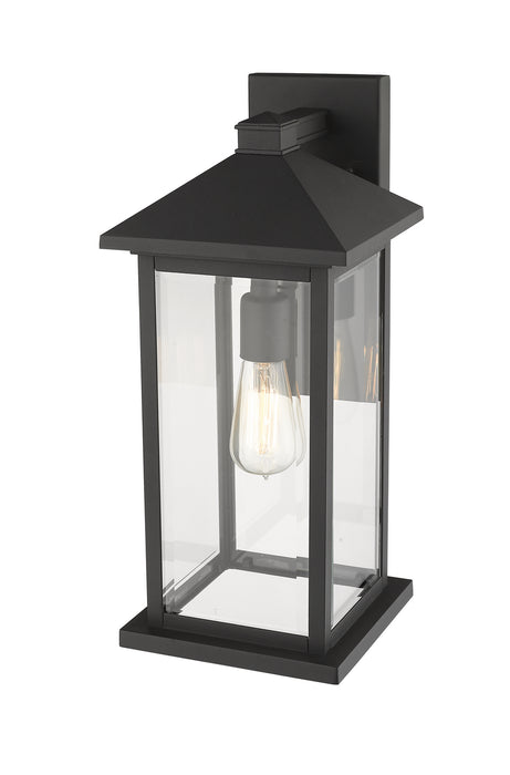 Z-Lite 531MXL-BK One Light Outdoor Wall Light, Black