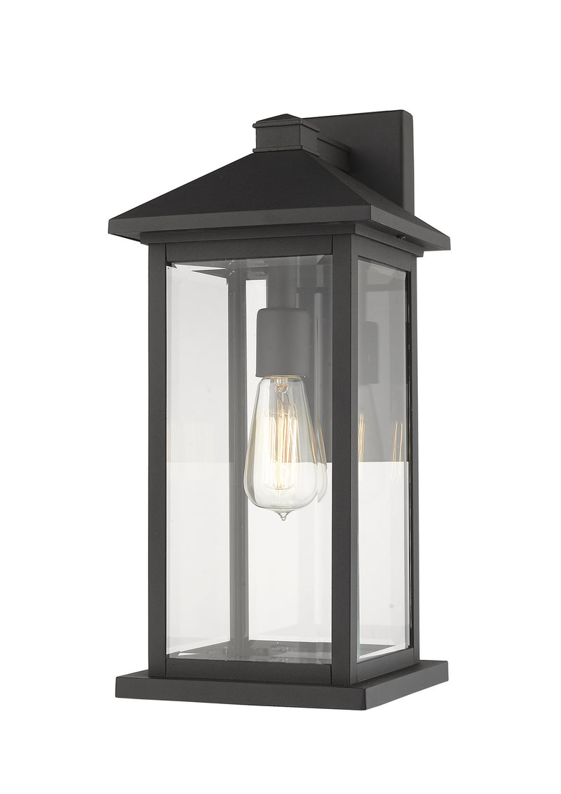 Z-Lite 531MXL-BK One Light Outdoor Wall Light, Black