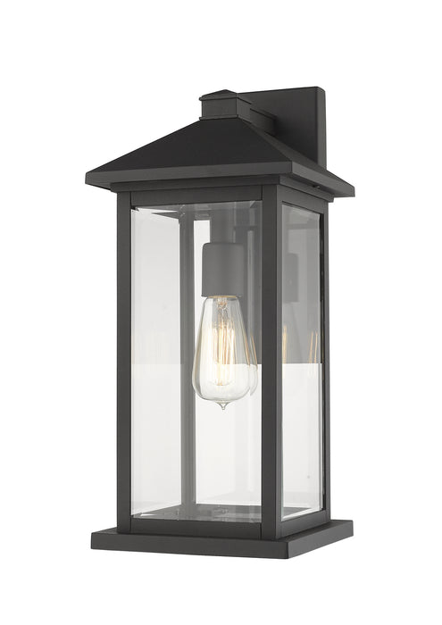 Z-Lite 531MXL-BK One Light Outdoor Wall Light, Black