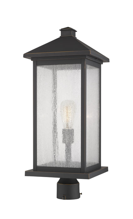 Z-Lite 531PHBXLR-ORB One Light Outdoor Post Mount Fixture, Oil Rubbed Bronze