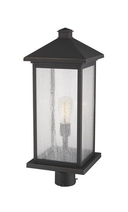 Z-Lite 531PHBXLR-ORB One Light Outdoor Post Mount Fixture, Oil Rubbed Bronze