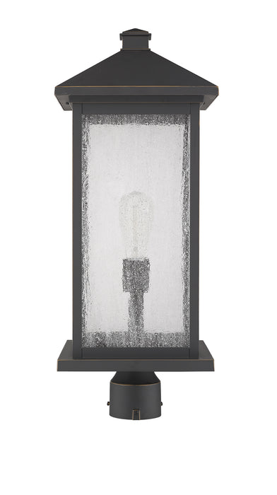 Z-Lite 531PHBXLR-ORB One Light Outdoor Post Mount Fixture, Oil Rubbed Bronze