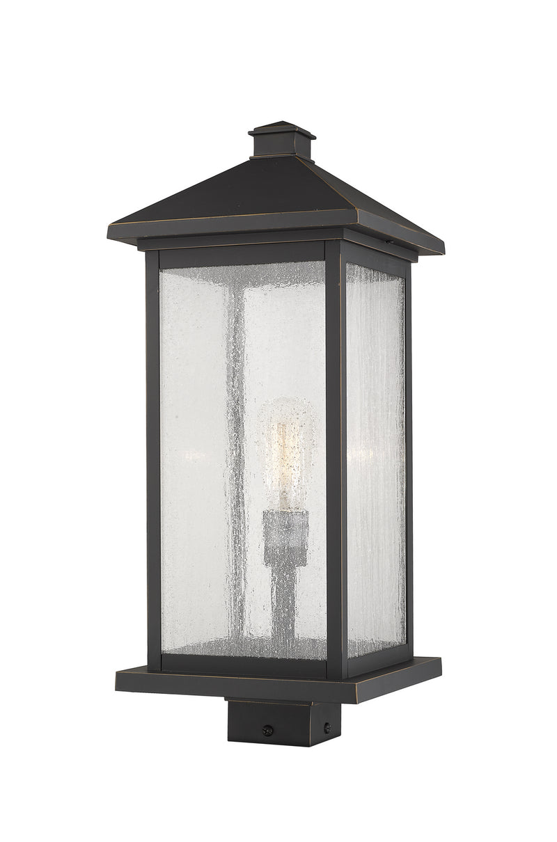 Z-Lite 531PHBXLS-ORB One Light Outdoor Post Mount Fixture, Oil Rubbed Bronze