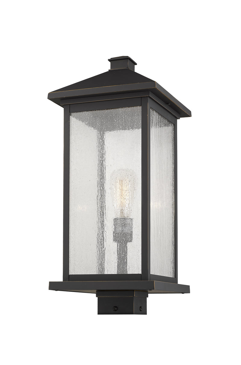 Z-Lite 531PHBXLS-ORB One Light Outdoor Post Mount Fixture, Oil Rubbed Bronze
