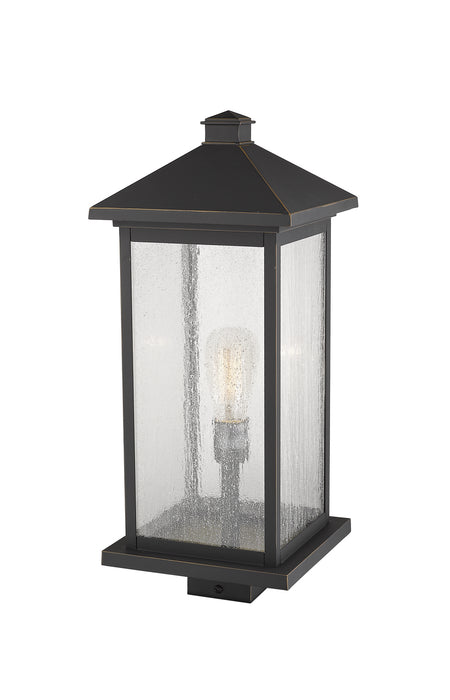 Z-Lite 531PHBXLS-ORB One Light Outdoor Post Mount Fixture, Oil Rubbed Bronze
